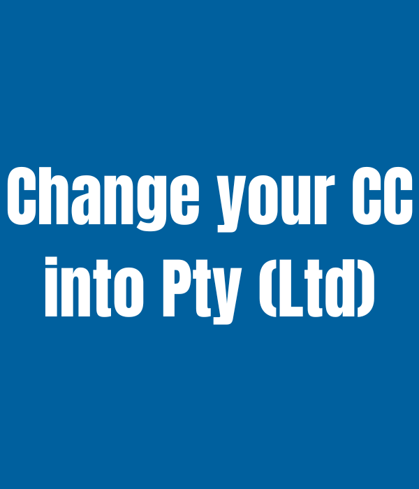 CHANGE YOUR CC INTO PTY - UBUNTU COMPLIANCE