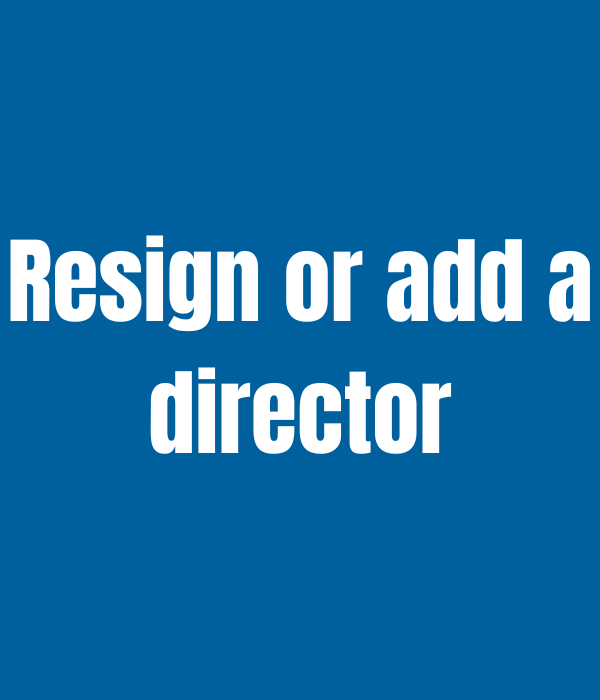 RESING OR ADD A DIRECTOR - UBUNTU COMPLIANCE
